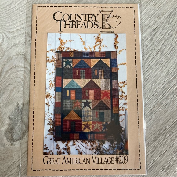 Quilt Pattern - Country Threads “Great American Village” Throw or Wall Hanging - Picture 6 of 6